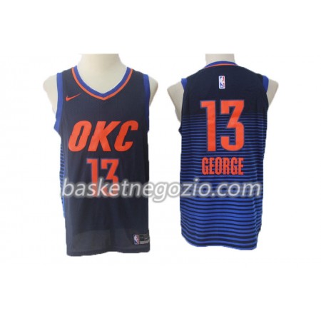 Canotte Uomo Oklahoma City Thunder Paul George 13 Nike 2017-18 Navy Swingman